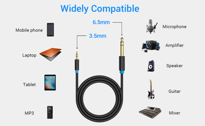 Vention%20BAB%20(%201%20year%20warranty)%20%206.5mm%20Male%20to%203.5mm%20Male%20Audio%20Cable%20-%20Image%205