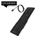 Gigasonic Standerd Desktop Wired USB Keyboard - Black.. 