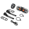 Bike Turn Signal Rear Light USB Rechargeable Wireless Back LED Scooter Tail Light Wireless Warning Taillight Cycling Accessories. 