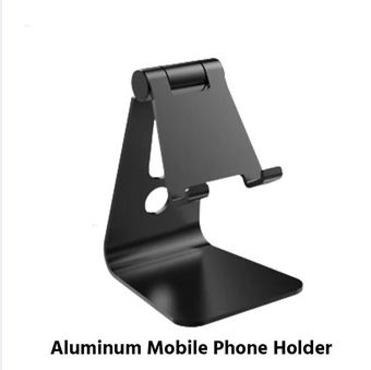 Aluminum Mobile Phone Holder Stand for Smartphone Color-Black