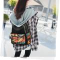 Girls Printing School Backpack, Large Capacity Nylon Rucksack Multilayer Crossbody & Shoulder Bags, Waterproof Travel Ladies Bags - College Bag For Girls.