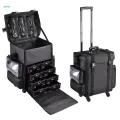 Makeup Trolley Case Multiuse Rolling Makeup Train Case for Tool. 