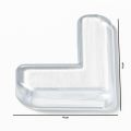 Transparent Silicone Table Corner Protector Baby Safety Anti Collision Cover 1pcs. 