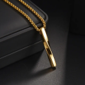 Trendy Fashionable Simple Stainless Steel Chain Necklaces for Men - New Men Necklace Black Pendant Necklace for Jewelry Gifts for Boys.