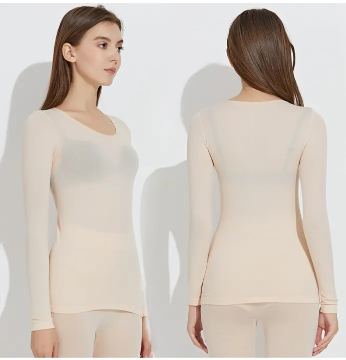 Seamless%20Elastic%20Thermal%20Inner%20Wear%20Thermal%20Underwear%20(Top%20&%20Bottom)%20For%20Woman%20-%20Image%203