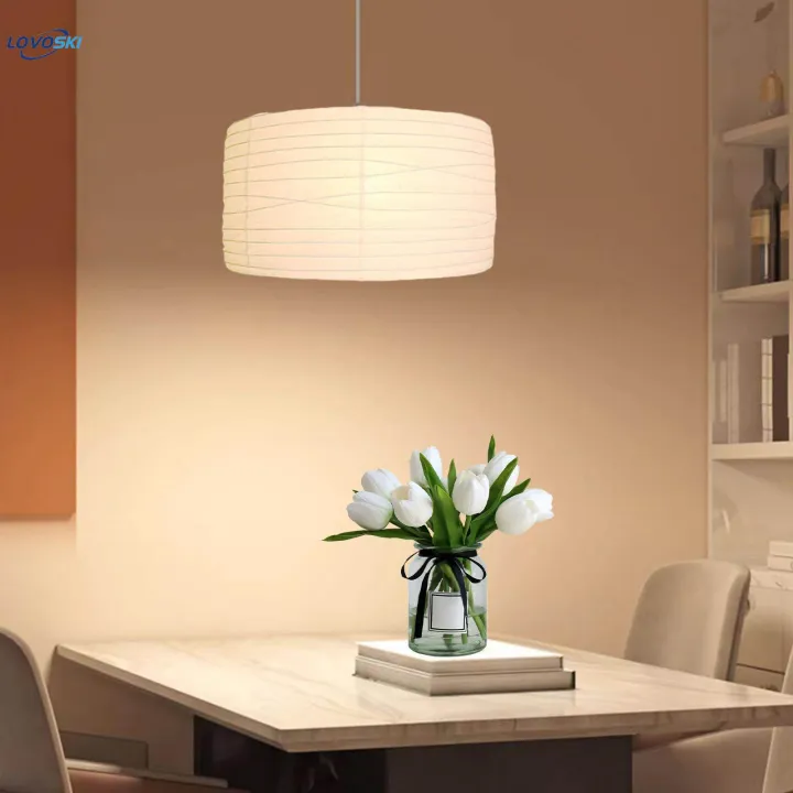 Pendant%20Lights%20Paper%20Lampshade%20(E27%20Bulb)%20Simple/Off%20Switch%20Bedside%20Ceiling%20Light%20for%20Reading%20Room%20-%20Image%206