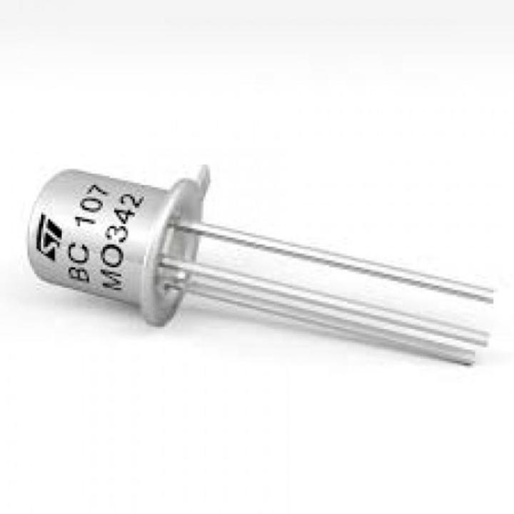 BC107 BC-107 BC 107 NPN Transistor 45V 100mA General Purpose Transistor TO-18 BJT NPN Silicon Planar Epitaxial NPN Transistors Diodes