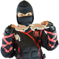 Unisex Child Ninja Deluxe Costume for Kids Role Play Halloween Dress-up.