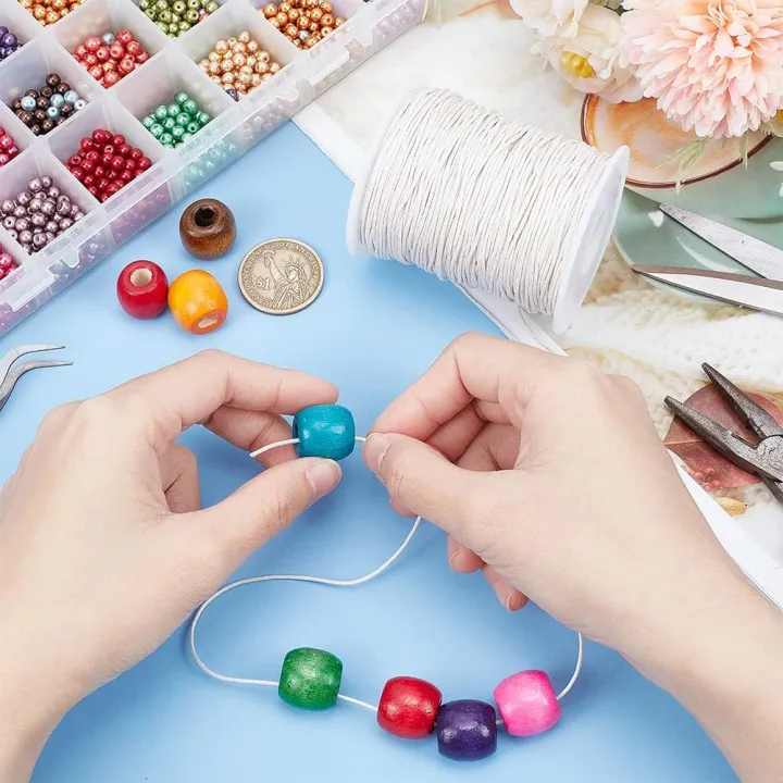 1mm%20White%20Wax-coated%20Cord%20Thread%20for%20Leather%20Craft,%20Bracelet,%20Necklace%20&%20Jewelry%20Making%20(Durable%20Beading%20String)%20-%20Image%206
