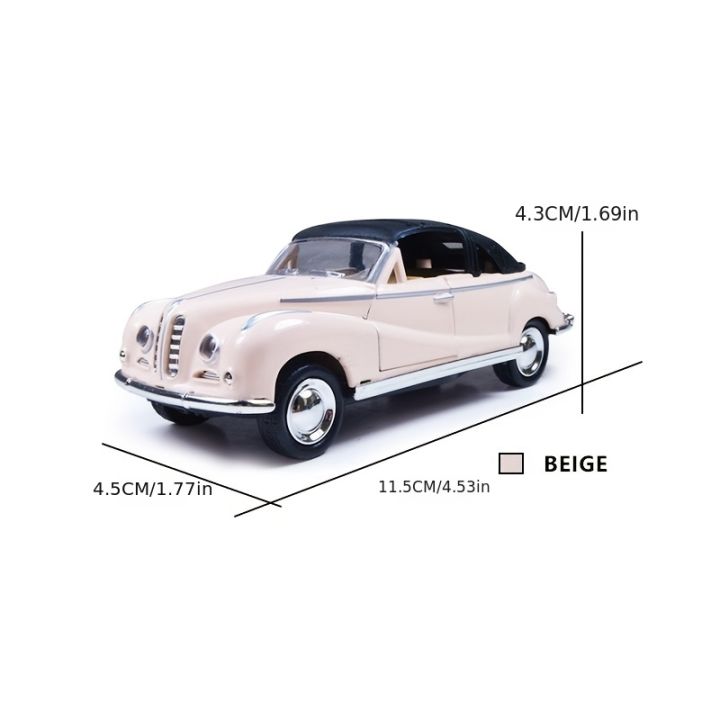 Simulation 1:36 Alloy Classic Car Model Children's Toys Car Swing Back Car Die-casting Toys