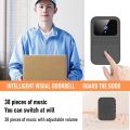 Wireless Doorbell Waterproof with Camera WIFI Video Doorbell HD Smart Night Vision Intercom Doorhole Remote Video Rechargeable Smart Doorbell for Home Office. 