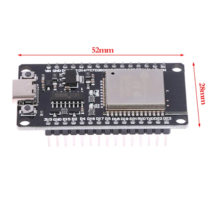ESP32%20Development%20Board%20With%20TYPE-C%20USB%20CH340C%20CP2102%20WiFi+Bluetooth%20Ultra-Low%20Power%20Consumption%20Dual%20Core%20Demoo%20-%20Image%202