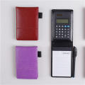 PU Leather Small Notebook Office Work Notepad PU Leather Notebook Notebook With Calculator Pocket Small Notebook With Calculator.