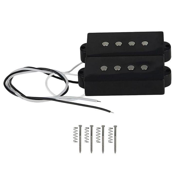 Pb P Bass Pickup Humbucker Pickup For 4 String P Bass Replacement Bass Guitar Part, Black