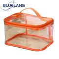 Portable Toy Storage Solution Large Capacity Waterproof Clear Toy Storage Bags with Zipper Closure Set of 4 Transparent Organizer Pouch for Cosmetics Buyers' Favorite Pvc Toy Storage Bag.