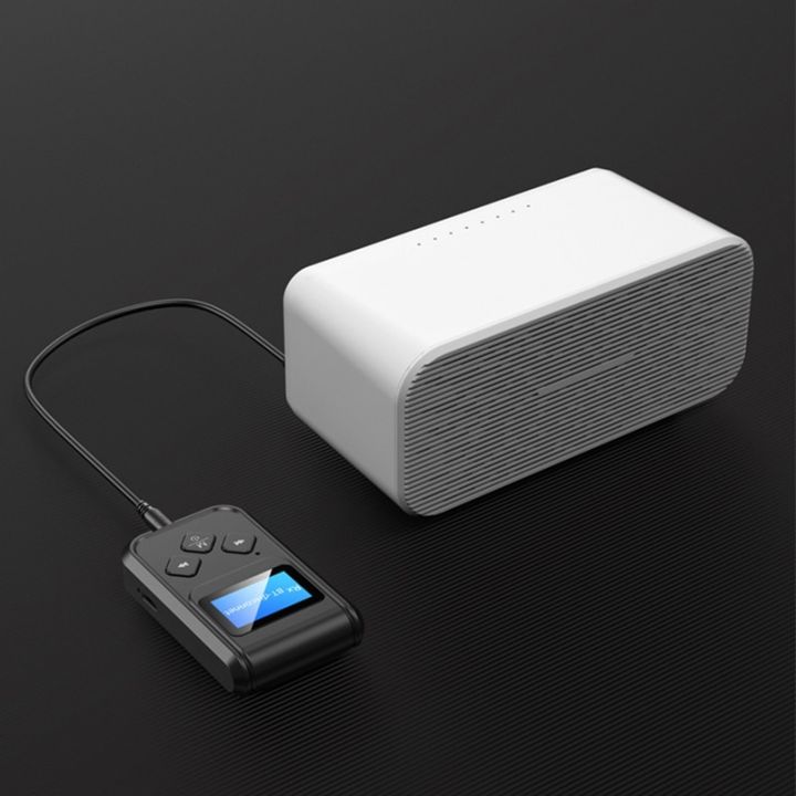 Bluetooth%20Adapter%20LED%20Screen%20Wireless%20Audio%20Bluetooth%205.0%20Transmitter%20Receiver%20for%20PC%20TV%20Auto%203.5mm%20AUX%20Music%20-%20Image%204