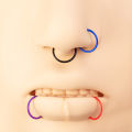 16Pcs 20G Flexible Colorful Acrylic Nose Ring Lip Hoops Retainer Septum Jewelry Cartilage Daith Tragus Earrings Piercing Jewelry.