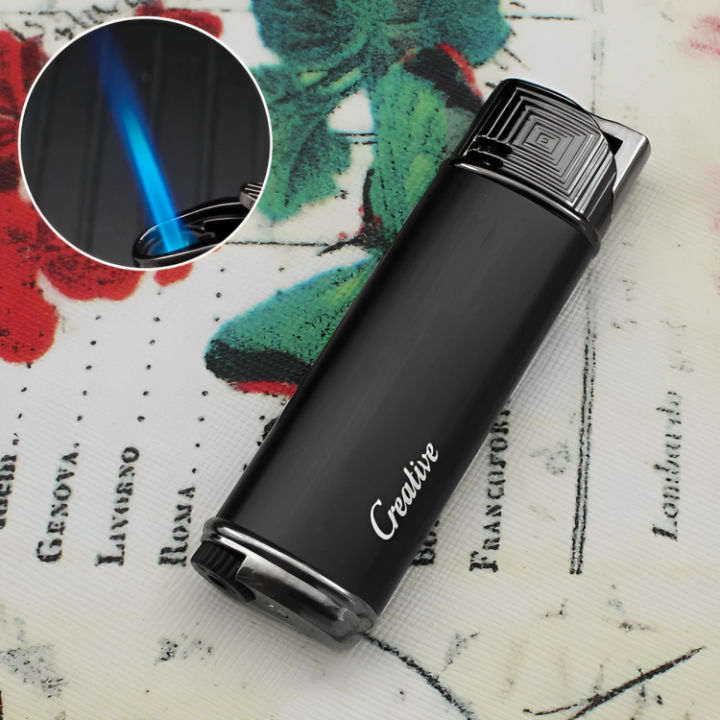 Premium Windproof Metal Adjustable Lighter Flame Lighter Gift