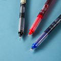 Small White Dot RP007 Liquid Ballpoint Pen Tube Quick-dry and Break-free Ink 0.5mm Tube INS Simple Style Japanese Style Cute. 