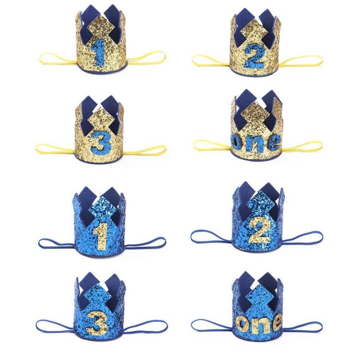 1%202%203%20Years%20Old%20Birthday%20Hat%20Baby%20Shower%20Decorative%20Headband%20Children's%20Party%20Crown%20Hat%20Blue%20Gold%20Birthday%20Crown%20Party%20Hats%20-%20Image%208