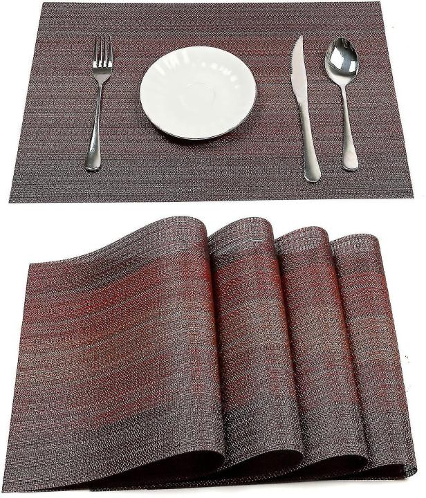 Table%20Mats%20Set%20of%206%20Dinning%20Table%20Placemats%20PVC%20Rectangular%20Vintage%20Woven%20Washable%20Mats%20-%20Image%205