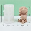 3D Design Candle Mold Decorative Gypsum Casting Heart-shape Girl Silicone Mold Scented Candle Flower Girl Rose Candle Mould for Gift Making Home Decor Craft Enthusiasts Romantic Setting Valentine's.