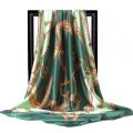 Luxury Brand Silk Scarf Fashion Foulard Satin Shawl Leopard 90*90cm Square Head Scarves Women Bandanna Pareo Headscarf. 