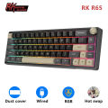 RK Royal Kludge R65 Gasket Wired Mechanical Keyboard 66 Key 65% RGB Backlit Hot-swappable Gamer Keyboard with MDA PBT Keycaps.
