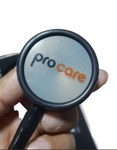 Procare%20Classic%20Stainless%20Steel%20Stethoscope%20-Black%20-%20Image%202