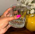 Transparent Diamond Design Coke Glass/Olila-S 202/Sorbot Glass (6 Pcs) Set.