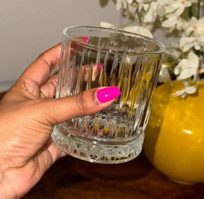 Transparent Diamond Design Coke Glass/Olila-S 202/Sorbot Glass (6 Pcs) Set