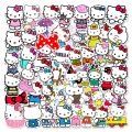 50/100pcs Kawaii My Melody Kuromi Hello Kitty Stickers for Kids Girls DIY Laptop Phone Diary Cute Cartoon Sanrio Sticker Decals.