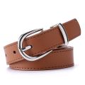 Women's Belt 110 Cummerbunds Belts For Women Dress Apparel Lady Pu Leather Black Waist Belts Women Sliver Buckle Cinturon Mujer. 