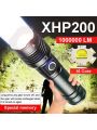 Rechargeable Zoom LED Flashlight USB Torch Light. 