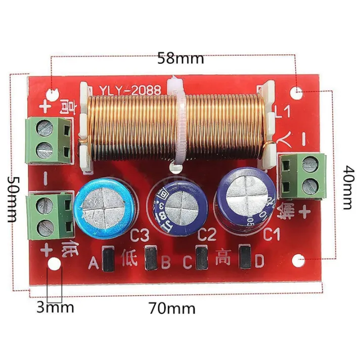 ICQURBT%203X%20400W%20Speaker%20Crossover%202%20Way%20High-Low%204-16%20Ohm%20Frequency%20Divider%20for%20Speaker%20-%20Image%202