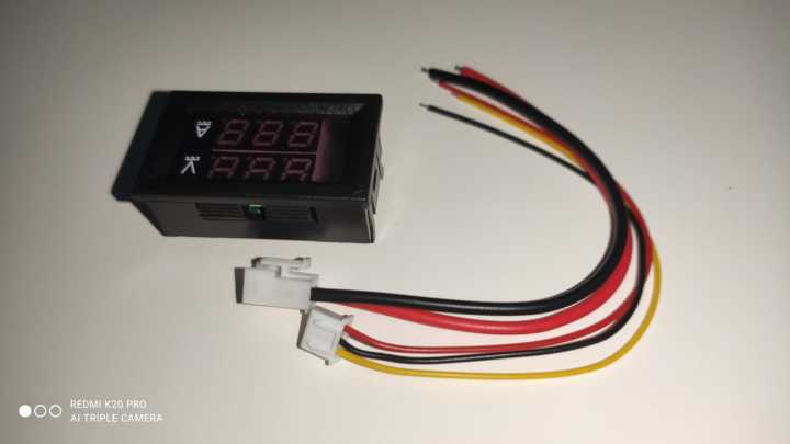 DSN-VC288 VC288 DC 100V 10A Voltmeter & Ammeter Blue & Red LED Amp Dual Digital Volt Meter Voltage Current Meter Mini Digital Voltmeter Ammeter Tester 0.56" LED Display Electrical Circuitry & Parts