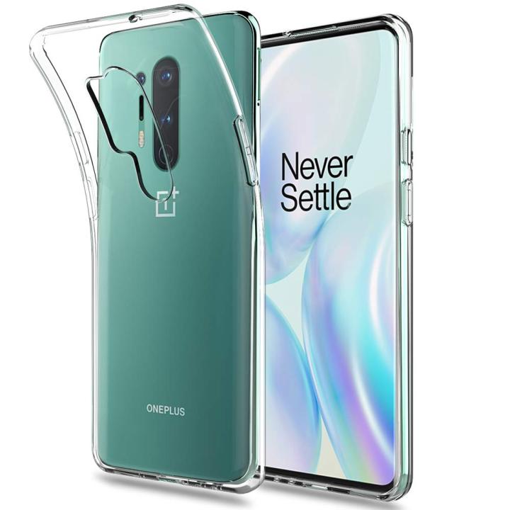 OnePlus 8 Pro Flexible Clear Transparent Soft TPU Back Case Cover