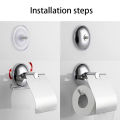 Stainless Steel Toilet paper Holder Heavy Duty Suction Wall Mount Toilet Tissue Paper Holder Bathroom Paper Roll Holder. 