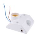 E27 Lamp Light Holder AC 220V 4-5 Meter PIR Body Infrared Motion Sensor Switches Automatic Light Switch Human Motion Body PIR Infrared Motion Sensor Switch Movement Detector Intelligent Lamps Controller.