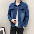 Men's Denim Jacket Spring Autumn Fashion Streetwear Jeans Coat Male Casual Korean College Jean Jacket Jaqueta Masculina. 
