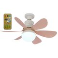 Ceiling Fan Light 30W Low Profile Ceiling Fans 86V-265V Decorative Ceiling Fanlight 3 Fan Speeds for Living Room Kitchen. 