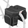 ROSWHEEL Cycling 2 in 1 30L Bicycle Black Rear Double Side Rack Bag Tail Seat Pannier Outdoor Cycling Saddle Storage. 