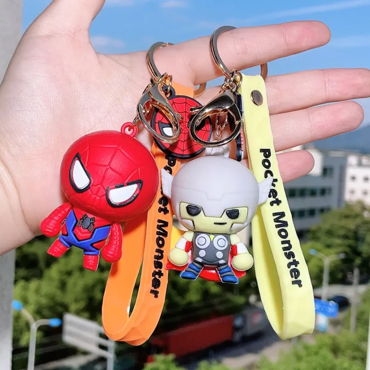 Disney%20Marvel%20Superhero%20PVC%20Keychain%20Cartoon%20Spiderman%20Hulk%20Thor%20Keyrings%20Cute%20Captain%20America%20Iron%20Man%20Keyholder%20Avengers%20Gift%20-%20Image%205