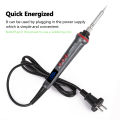KOGEEK HANDSKIT 90W L-ED Digital Soldering Iron Set Adjustable Temperature Electric Soldering Iron 4 Wire Core Welding Tools with Automatic Sleep.