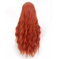 VDFD Ginger Orange Wig Long Curly Cosplay Good Wig Big Wave Party Fake Hair Chemical Wigs with Curly Hair.