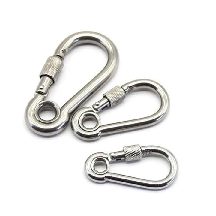 304%20Stainless%20Steel%20Screw%20Lock%20Climbing%20Gear%20Carabiner%20Quick%20Links%20Safety%20Snap%20Hook%20Chain%20Connecting%20Ring%20Carabiner%20Chain%20Buckle%20-%20Image%203
