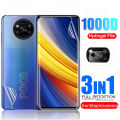 Poco X3 Pro 3-in-1 Combo Pack (Full Screen Protector Ceramic Matte +Camera Lens Protector +Back Poly) (Not Glass).