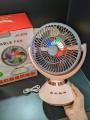 Jy Super JY-2570 Professional 6 Battery Rechargeable Portable Table Fan. 