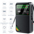 Emergency Pocket Radio FM AM SW Radio Built-in Speaker Type-C Rechargeable Mini Radio Receiver with HD Display Screen for Elder. 