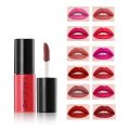 Mini 12-Color Lip Gloss - Smooth Glaze Finish, Matte Texture, Long-Lasting, Non-Sticky, Easy-to-Apply Liquid Lip Color with Cup Packaging.